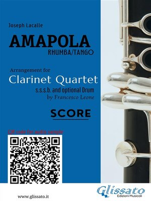 cover image of Clarinet Quartet Score of "Amapola"